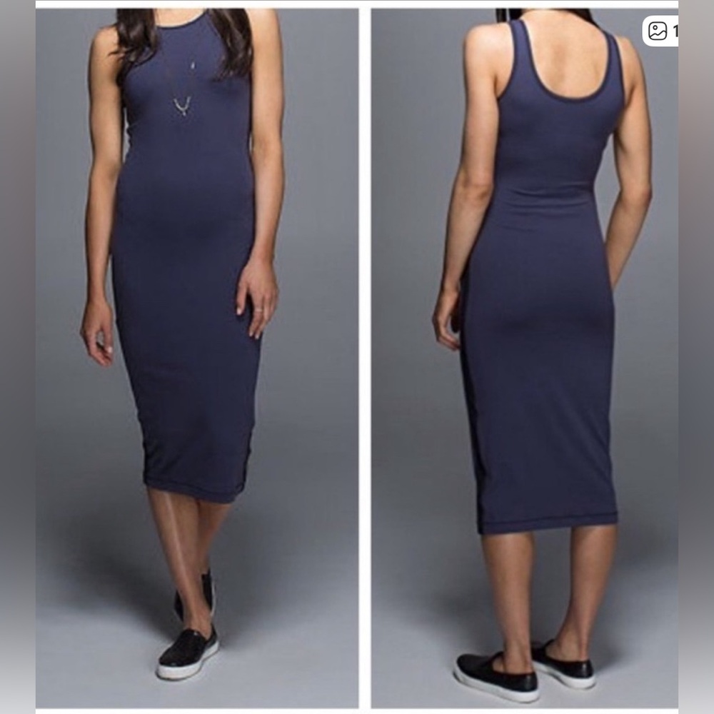 Lululemon Lab Noir Dress Cadet Blue Size 6‎